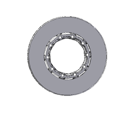 Диск тормозной SAF, SKRB9019/BI9 INTEGRAL, D-376, H-57, 10 болтов,(вентилируемый