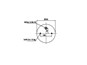 Пневморессора 4004NP03 (SAF) 2шпильки по центру+воздухМ22//Cтакан(пластмасса) 4 самореза